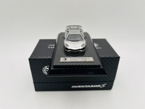 YM MODEL 1:64 ROWEN AVENTADOR S LAMBORGHINI SILVER - Image 2