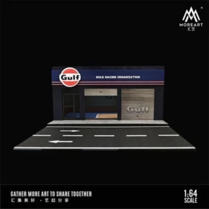 MOREART 1:64 GULF OIL REPAIR SHOP SCENE MODEL