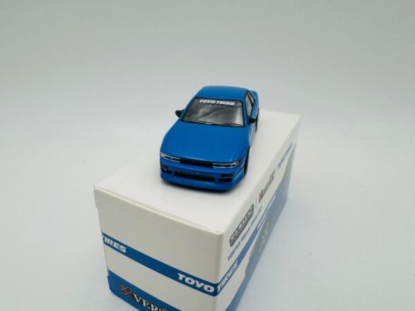 TARMAC WORKS 1:64 VERTEX SILVIA S13 BLUE METALLIC - Imagen 2