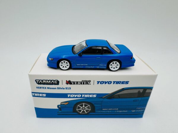 TARMAC WORKS 1:64 VERTEX SILVIA S13 BLUE METALLIC