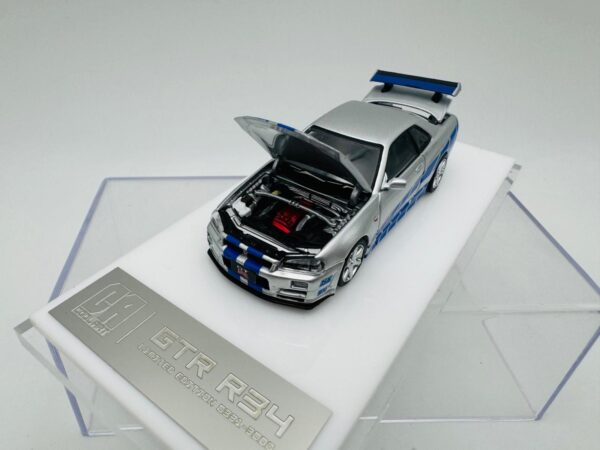 COOL ART 1:64 GT R R34 PAUL FIGURINE SILVER - Imagen 8