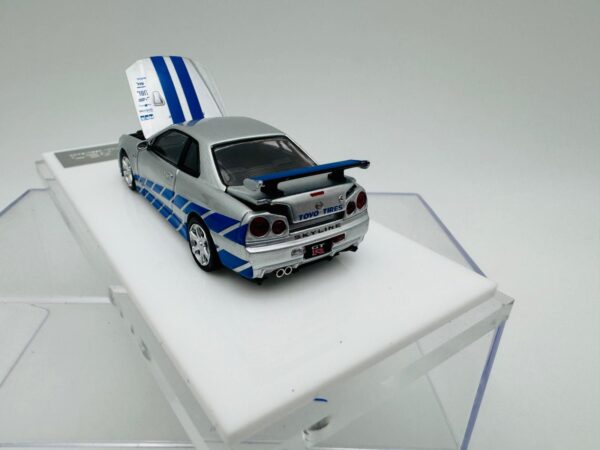 COOL ART 1:64 GT R R34 PAUL FIGURINE SILVER - Imagen 7