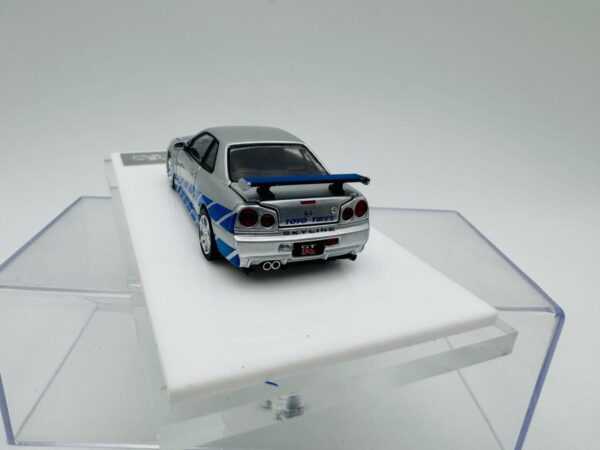 COOL ART 1:64 GT R R34 PAUL FIGURINE SILVER - Imagen 4