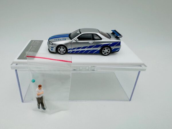 COOL ART 1:64 GT R R34 PAUL FIGURINE SILVER - Imagen 5