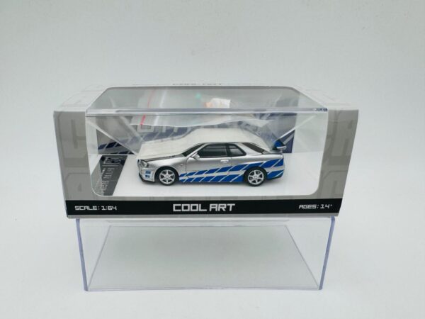 COOL ART 1:64 GT R R34 PAUL FIGURINE SILVER