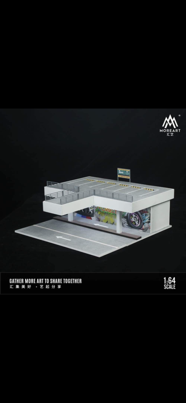 MOREART 1:64 DOUBLE FENCED OPEN AIR PARKING – Image 3