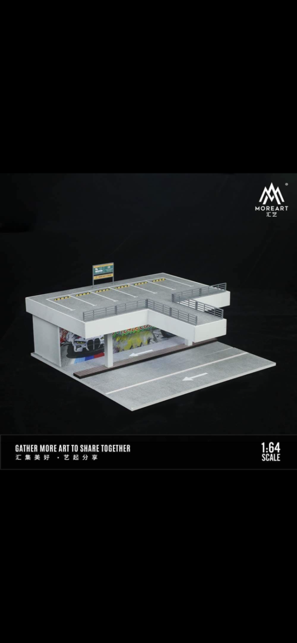 MOREART 1:64 DOUBLE FENCED OPEN AIR PARKING – Image 2