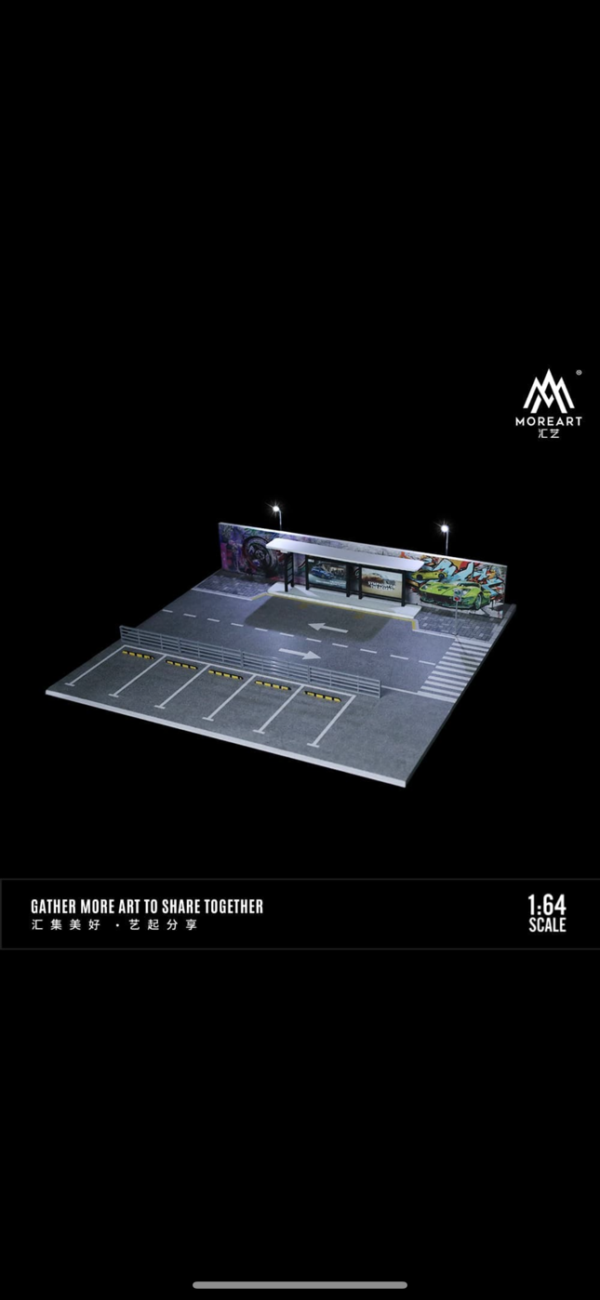 MOREART 1:64 BUS STATION ROAD SCENE - Imagen 2