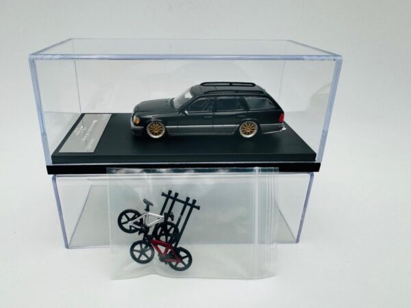 MORTAL 1:64 MERCEDES BENZ S124 CROCK BLACK - Imagen 2