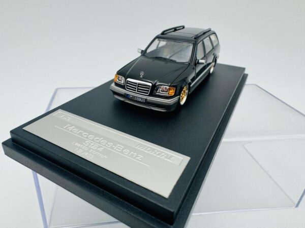 MORTAL 1:64 MERCEDES BENZ S124 CROCK BLACK - Imagen 3