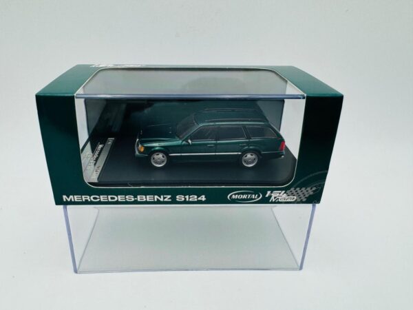 MORTAL 1:64 MERCEDES BENZ S124 CROCK GREEN WHEEL SILVER