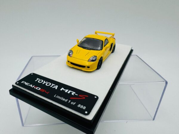 PEAKO 1:64 TOYOTA MR-S 1999 YELLOW - Image 4