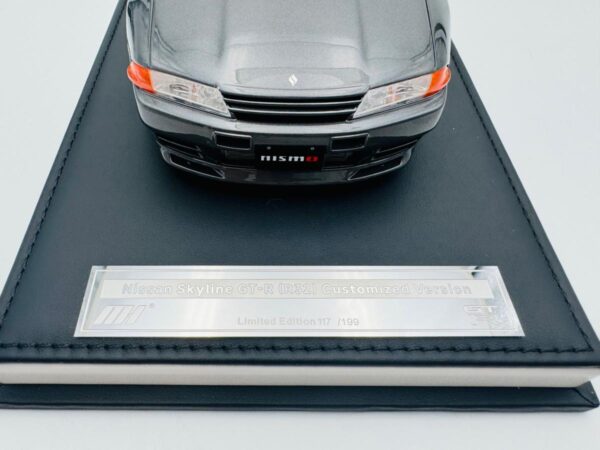 MOTORHELIX 1:18 NISSAN GTR R32 CUSTOMIZED VERSION GUN GREY 117/199 UNITS - Imagen 4