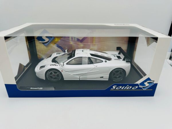 SOLIDO 1:18 MCLAREN F1 GTR SHORT TAIL WHITE 1996