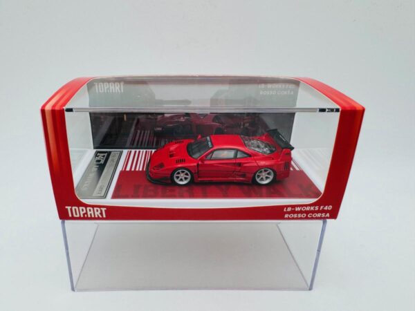 TOP ART 1:64 FERRARI F40 LBWK RED