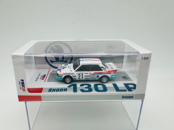 FOX64 1:64 SKODA 130 LR Nº21 RALLY BOHEMIA 1988