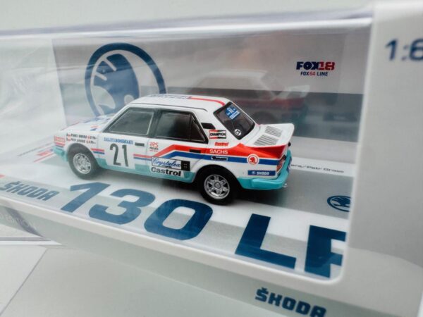 FOX64 1:64 SKODA 130 LR Nº21 RALLY BOHEMIA 1988 – Bild 3