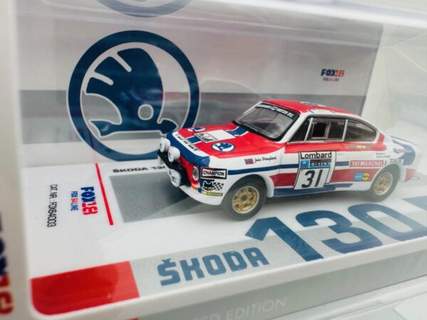 FOX64 1:64 SKODA 130 RS Nº31 RALLY RAC 1976 - Image 2