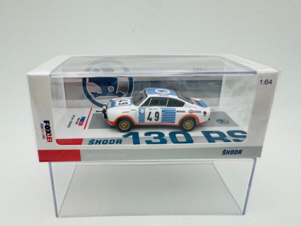 FOX64 1:64 SKODA 130 RS  Nº49 RALLY MONTE CARLO 1977