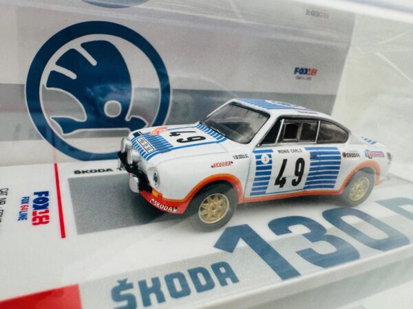 FOX64 1:64 SKODA 130 RS  Nº49 RALLY MONTE CARLO 1977 – Image 2