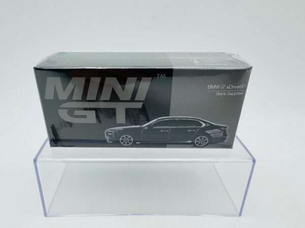 MINI GT 1:64 BMW I7 XDRIVE60 BLACK SAPPHIRE