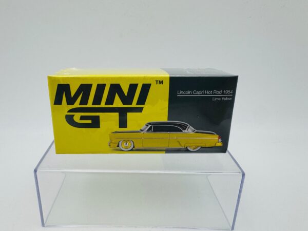 MINI GT 1:64 LINCOLN CAPRI HOT ROD 1954 LIME YELLOW