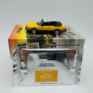 TARMAC WORKS 1:64 SAAB 900 TURBO CONVERTIBLE YELLOW caja abierta