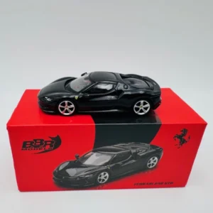 BBR 1:64 FERRARI 296 GTB NERO DAYTONA