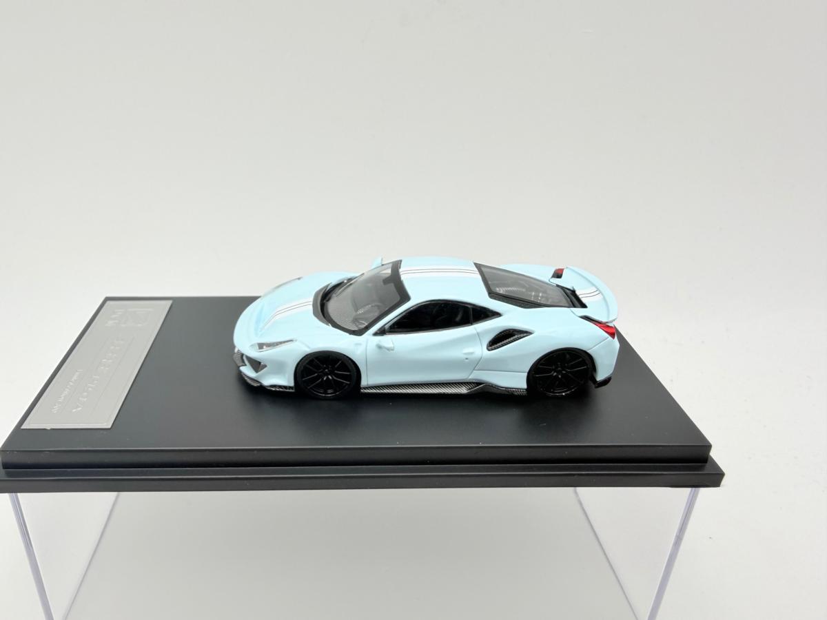 DCM 1:64 FERRARI 488 PISTA NOVITEC LIGHT BLUE - Image 2