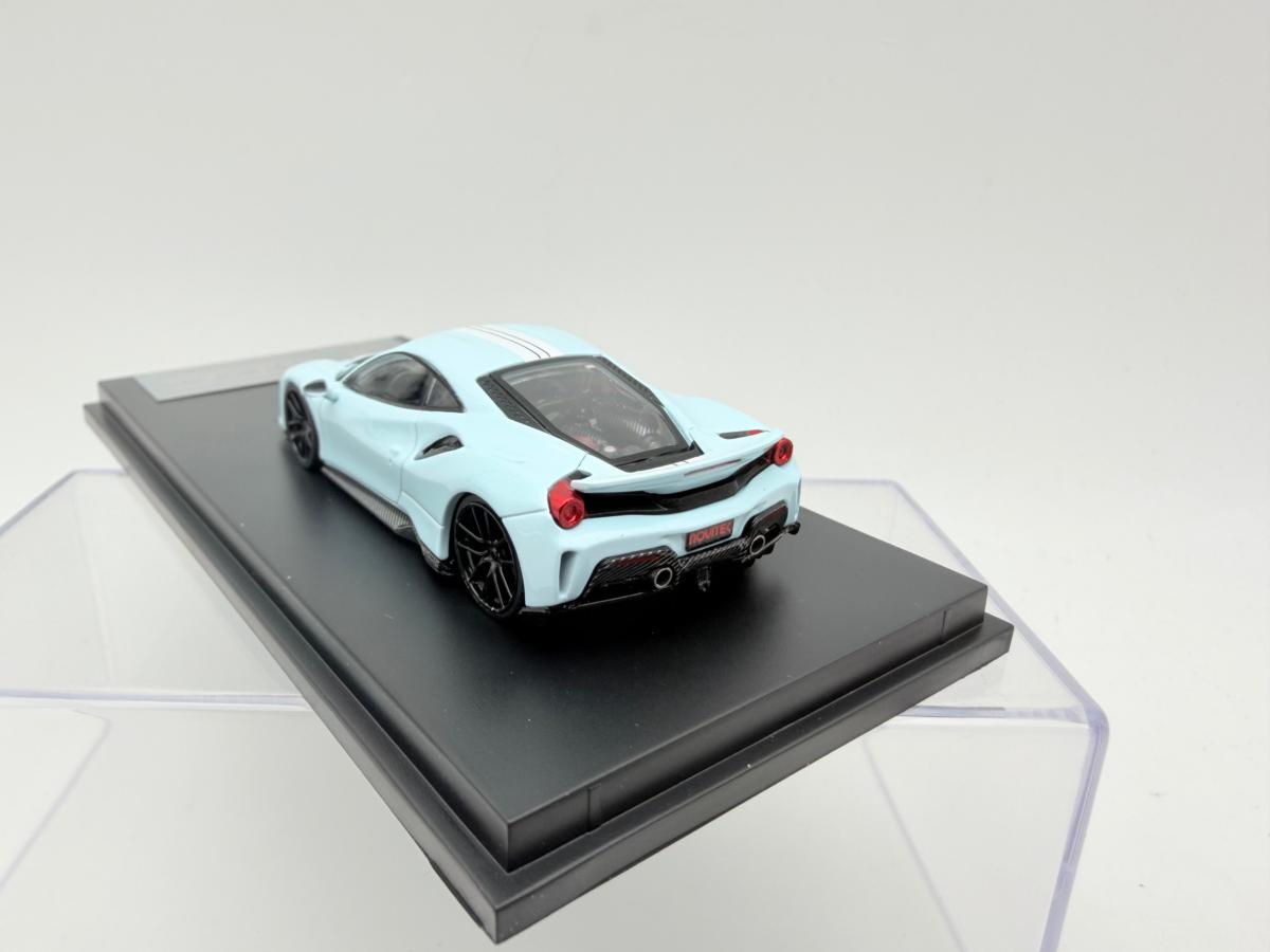 DCM 1:64 FERRARI 488 PISTA NOVITEC LIGHT BLUE - Image 4