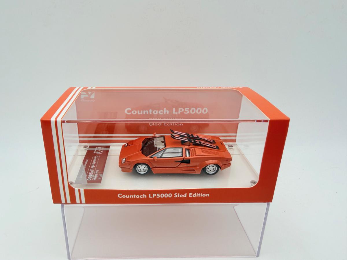 FINDCLASSIC 1:64 LAMBORGHINI COUNTACH P5000 SLED EDITION ORANGE
