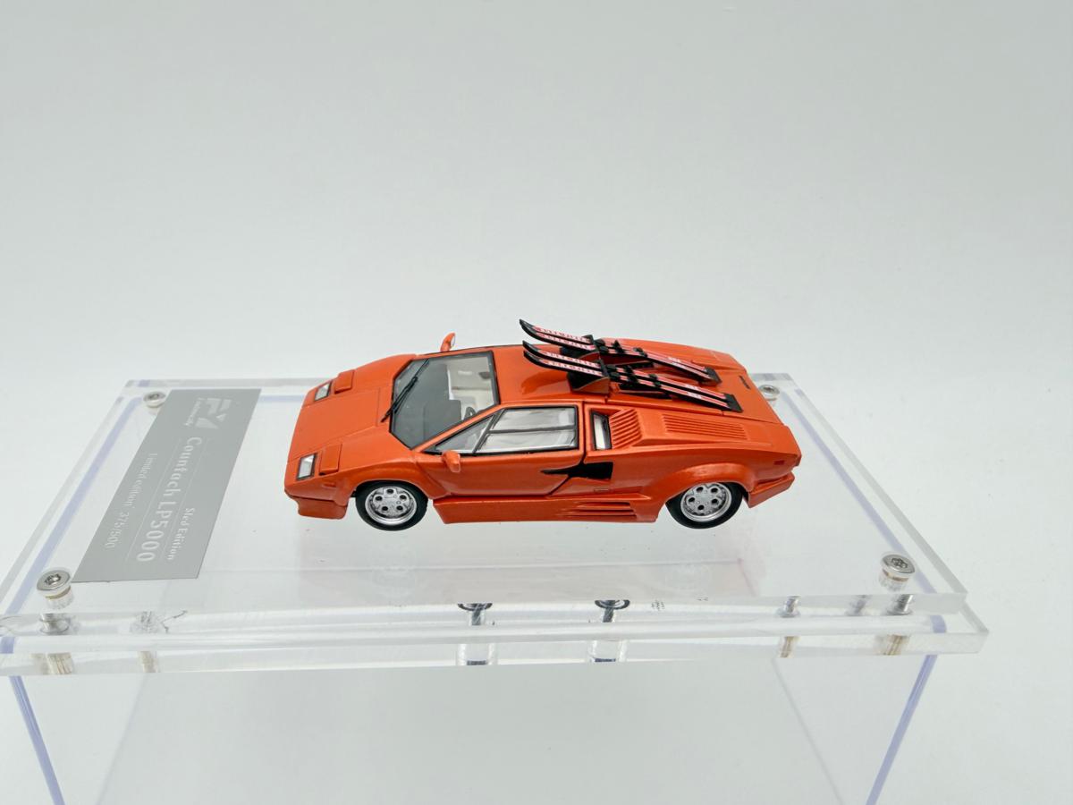 FINDCLASSIC 1:64 LAMBORGHINI COUNTACH P5000 SLED EDITION ORANGE - Image 2