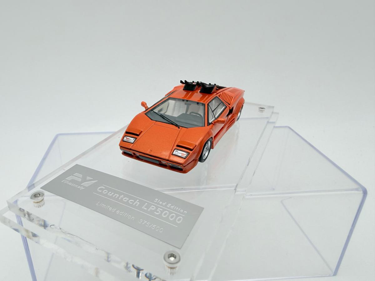 FINDCLASSIC 1:64 LAMBORGHINI COUNTACH P5000 SLED EDITION ORANGE - Image 3