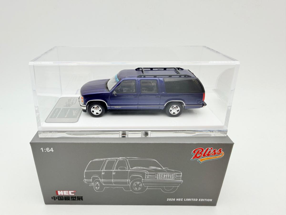BLISS 1:64 GMC SUBURBAN GMT400 BLUE NOVEDAD - Imagen 2