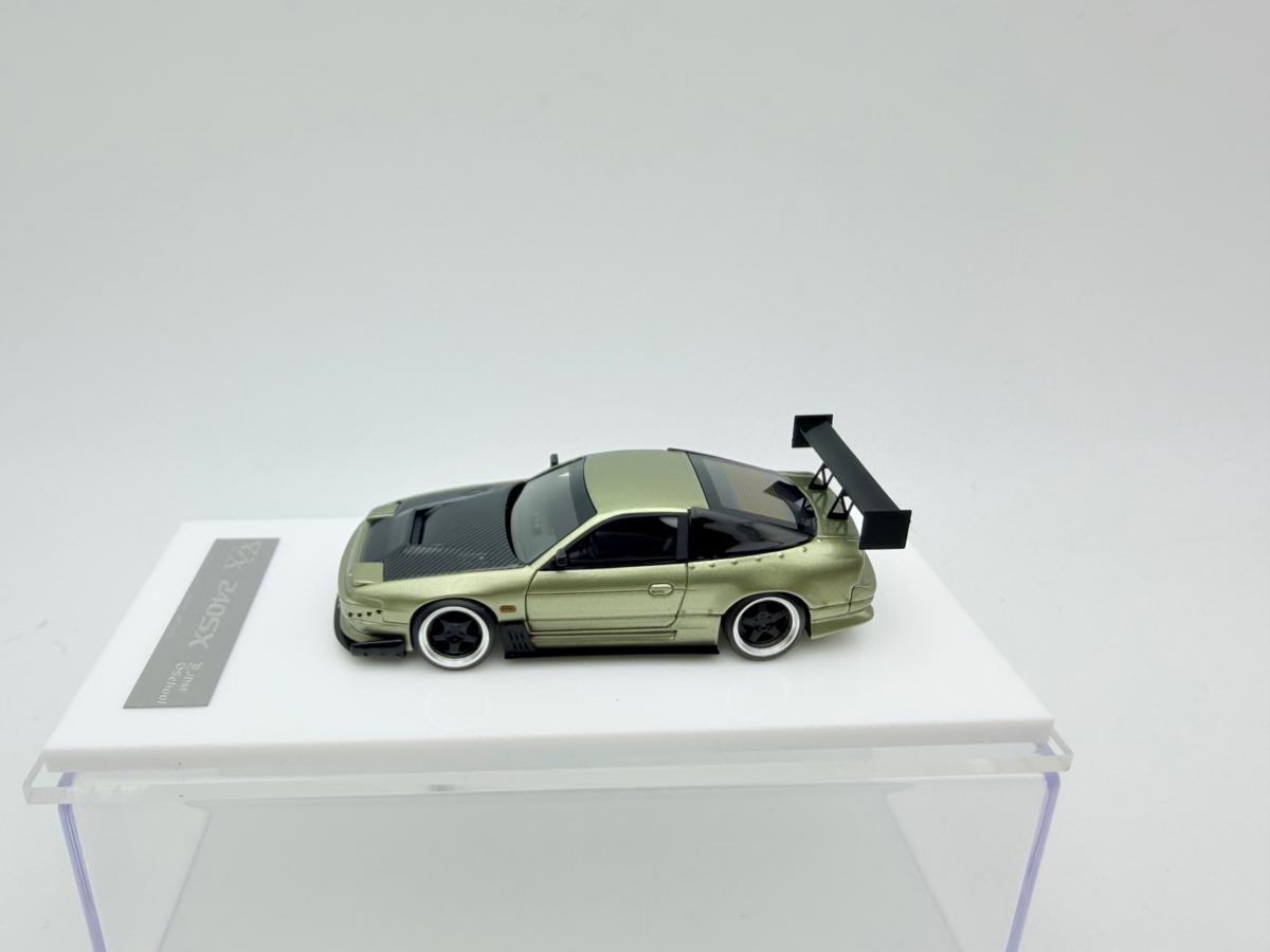 ERROR404 1:64 NISSAN 240SX STREETCAR GREEN CARBON COVER NOVEDAD