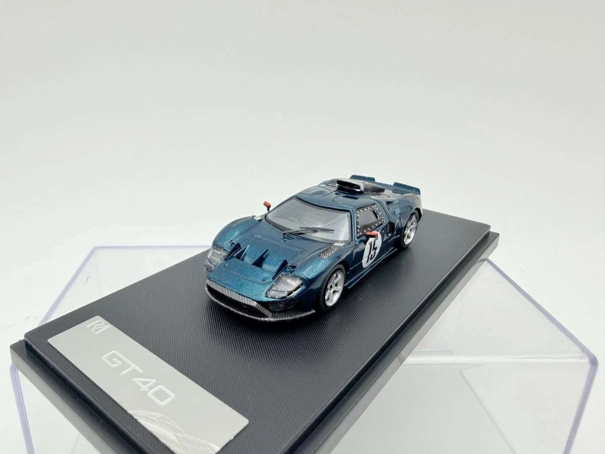 RHINO MODEL 1:64 FORD GT40 ENGINE HOOD GREEN - Imagen 3