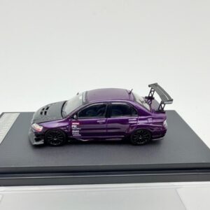 TIME MODEL 1:64 MITSUBISHI LANCER EVO 9 METALLIC PURPLE NOVEDAD