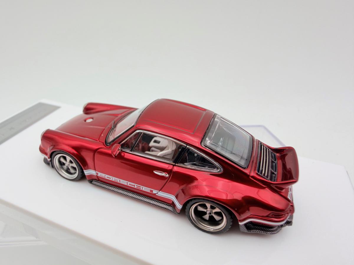 ZINCIT MODEL 1:64 PORSCHE SINGER DLS WINE RED NOVEDAD - Imagen 3