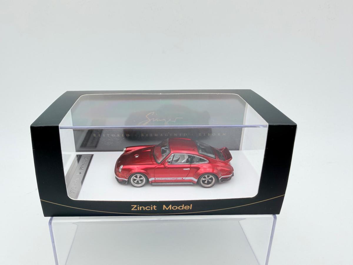 ZINCIT MODEL 1:64 PORSCHE SINGER DLS WINE RED NOVEDAD - Imagen 5