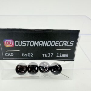 CUSTOMADDECALS 1:64 RUEDAS BS02 TE37 BLACK