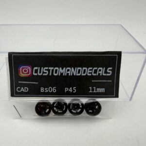 CUSTOMADDECALS 1:64 RUEDAS BS06 P45 BLACK