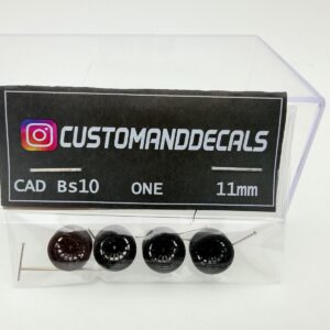 CUSTOMADDECALS 1:64 RUEDAS BS10 ONE BLACK