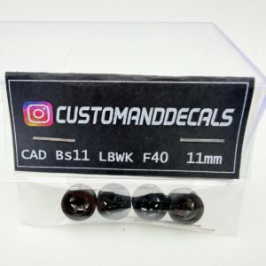 CUSTOMADDECALS 1:64 RUEDAS BS11 LBWK F40 BLACK