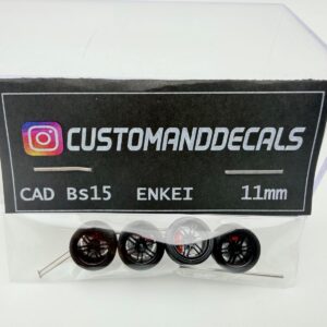 CUSTOMADDECALS 1:64 RUEDAS BS15 ENKEI BLACK