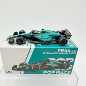 POP RACE 1:64 ASTON MARTIN AMR 23 F1 FERNANDO ALONSO