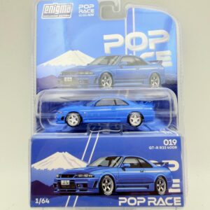 POP RACE 1:64 NISSAN GTR R33 400R BLUE