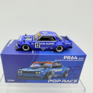POP RACE 1:64 NISSAN GTR V8 DRIFT CALSONIC