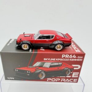 POP RACE 1:64 NISSAN SKYLINE KENMERI RED